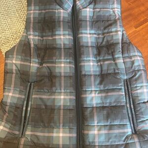 Loft Plaid Puffer Vest